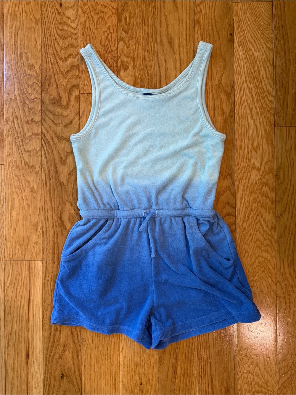 Old Navy Blue Ombre Terry Tank Romper